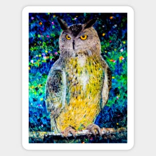 Owl - a symbol of wisdom Sticker